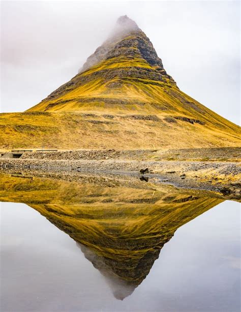 Kirkjufell Reflection Stock Image Image Of Beauty Travel 88372905