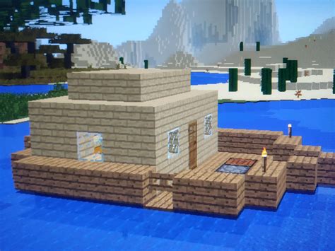Just Created My First Good Looking Boat House In Minecraft What Are