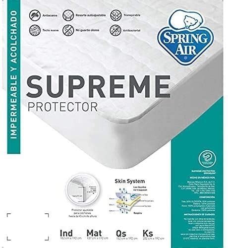 Protector Cubre Colchón Spring Air Impermeable Matrimonial Envío Gratis