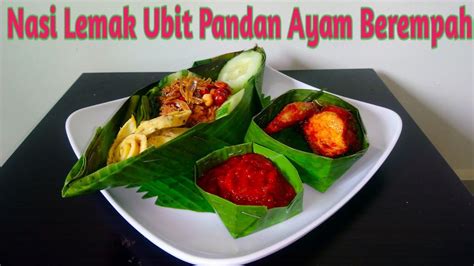 Don't ask me why, ask the owner lol. Nasi Lemak Ubit Pandan Ayam Berempah 💗 Rozu Style - YouTube
