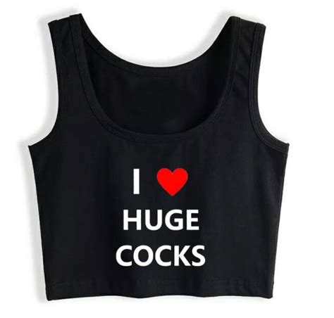 I Love Huge Cocks Heartly Edition Hotwife Crop Top Adult Party Etsy