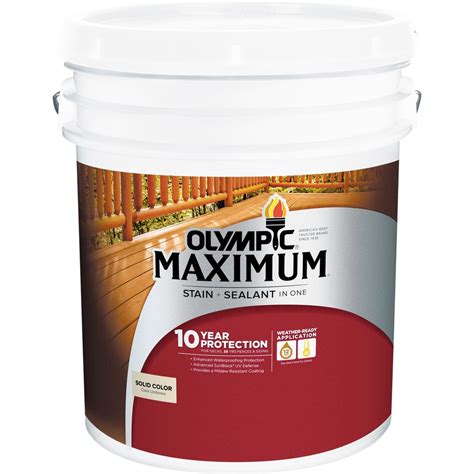 Olympic Maximum Tintable Base 2 Solid Exterior Stain And Sealer Actual