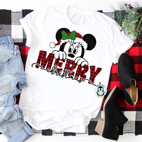 Merry Christmas Minnie SVG. Minnie Mouse. Disney World. Disneyland