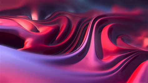 Download Wallpaper 2560x1440 Free Flow Ripple Pink Abstract Dual