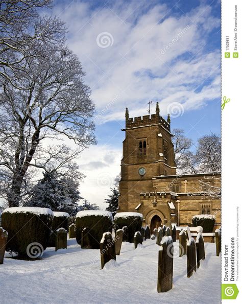 Winter Snow Yorkshire England Stock Image Image