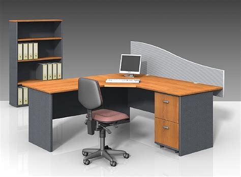 Three Piece Corner Workstation Modular Office Furniture Australian