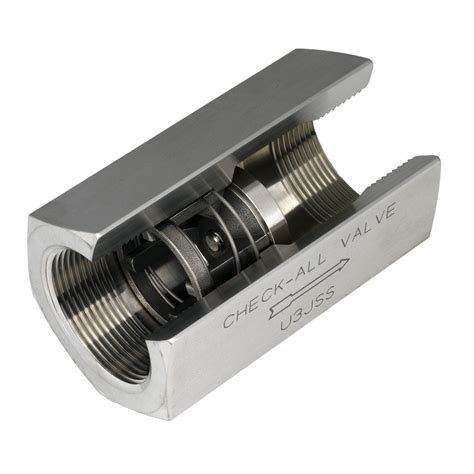 Check All Valve 38 In Npt Carbon Steel Threaded Low Pressure Check