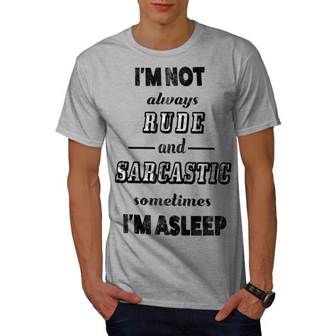 wellcoda not rude mens t shirt sarcastic slogan graphic design printed tee ebay