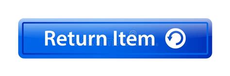 Return Item Icon Button Stock Illustration Illustration Of Choose