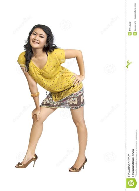 Asian Model Posing Full Body Stock Photography Image