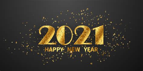 2021 Happy New Year Gold Background 1836202 Vector Art At Vecteezy