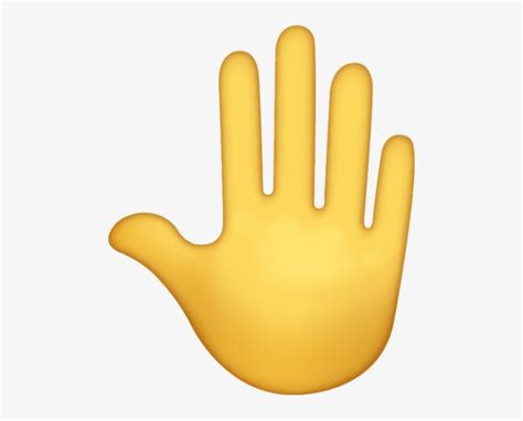 Free Png Raised Back Of Hand Emoji Icon Ios Png Images Boi Hand Emoji Png PNG Image