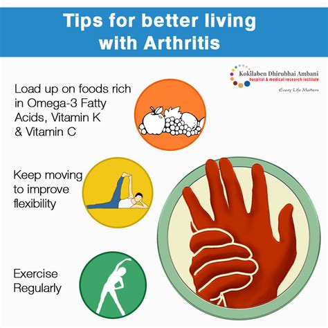 Tips For Better Living With Arthritis Health Tips From Kokilaben Hospital
