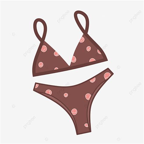 Brown Bikini Bikini Cartoon Simple Bikini Bikini Vector PNG And