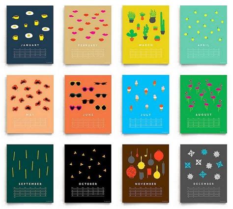 30 Creative Calendar Designs 2013 Calendario Lenguaje Visual