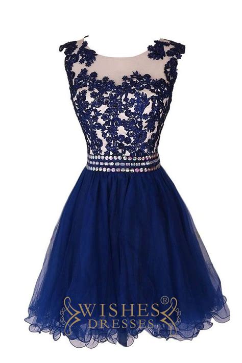 Royal Blue Scoop Lace Homecoming Dresses Prom Dresses Am480 Blue Homecoming Dresses