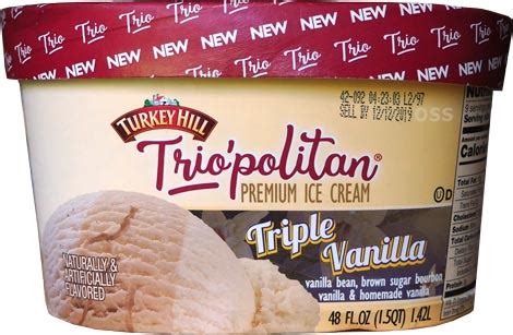 On Second Scoop Ice Cream Reviews Turkey Hill Triple Vanilla Trio