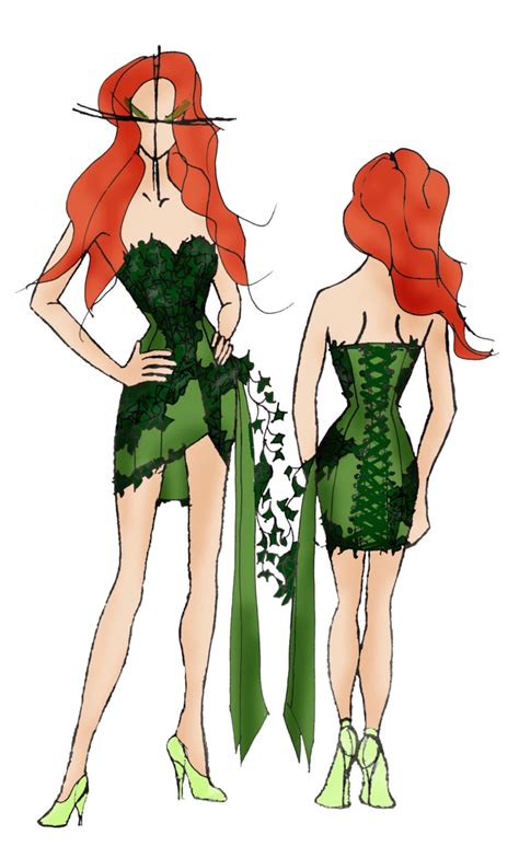 Poison Ivy Costume Corset Dress Kim Kardashian Mother Nature Cosplay