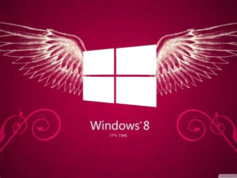 Windows 8 Big Red Logo With Wings Wallpapers And Images Wallpapers
