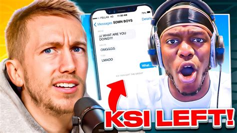Simon Explains Why Ksi Left The Sidemen Group Chat Youtube