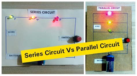 Series Circuit And Parallel Circuit Working Model Difference Between