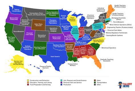 the fastest growing job in every u s state vivid maps