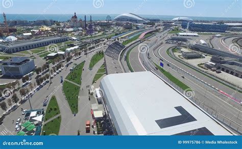 The Formula 1 Track In Sochi The Olympic Village In Sochi Building