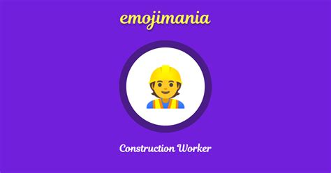 👷 Construction Worker Emoji Copy And Paste Emojimania