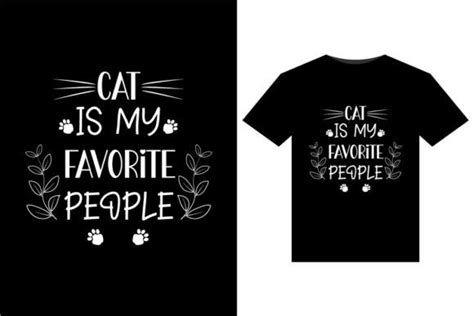 Cat Is My Favorite T Shirts Design Graphic By Tanvir Enayet · Creative