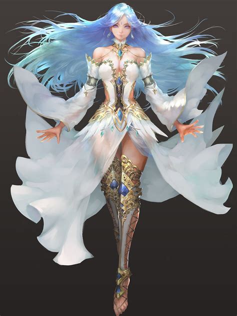Cyberdelics Fantasy Female Warrior Character Art Female Art