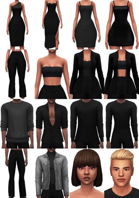 Grimcookies X Deligracy 2 Sims 4 Clothing Sims 4 Dresses Sims 4