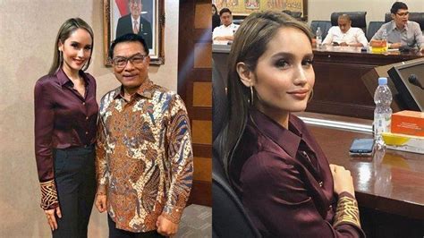 Posting Foto Bareng Kepala Staf Kepresidenan Moeldoko Cinta Laura Tuai