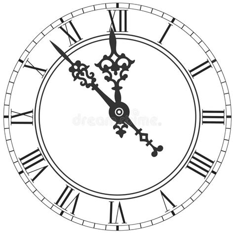 Clock Face Hands Isolated Stock Illustrations 1779 Clock Face Hands