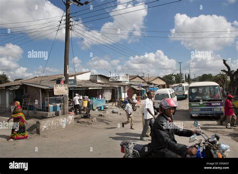 Busy Street Scene In Dar Es Salaam Tanzania East Africa Stock Photo