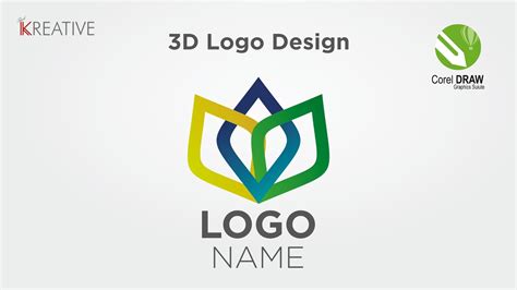 3d Logo Design In Corel Draw Corel Draw Tutorials Youtube