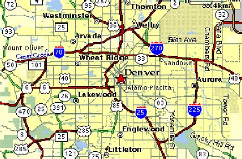 Map Of Denver Metro Area