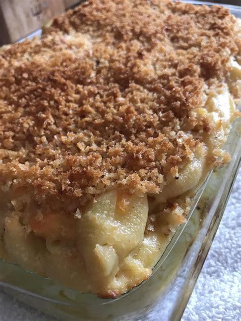 Baked Mac And Cheese With Panko Topping Homemade R Food