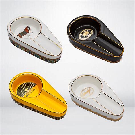 Pices Cigar Ashtray Ceramic Painted Classic Mini Portable Home Cigar Ashtray Cigar Ashtray