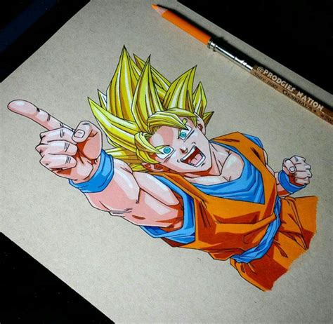 Drawing dragonball z characters is always fun. Drawing of Goku - Color Pencils | DragonBallZ Amino