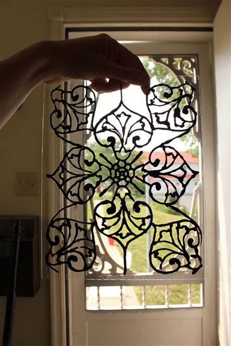 I cleaned the glass well and chose which side i wanted to paint on. DIY: Faux Stained Glass Tutorial | Painted Glass | Pinterest | Beauty and the beast, Glasses and ...