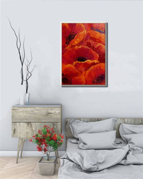 Large Wall Art Canvas Painting Flower Painting Flower Wall Etsy Israel