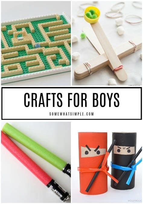 40 Easy Crafts For Boys Crafts For Boys Easy Arts And Crafts Craft