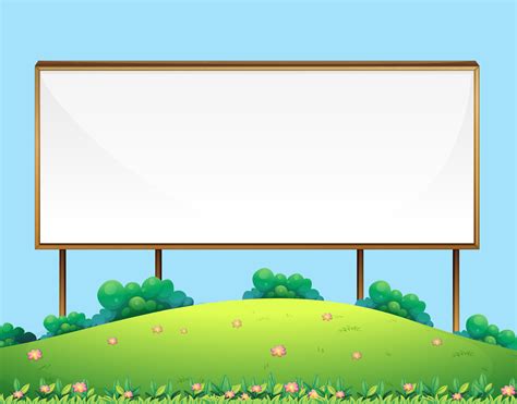 Wooden Blank Sign Board In Nature 361549 Vector Art At Vecteezy