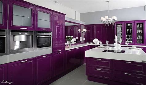 There are tools you will need to come up with the specified installation of the. Glamorous Purple Kitchen | Purple kitchen cabinets, Purple ...