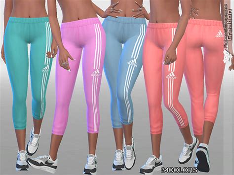 Pinkzombiecupcakes Adidas Sporty Leggings Sims 4 Updates ♦ Sims 4
