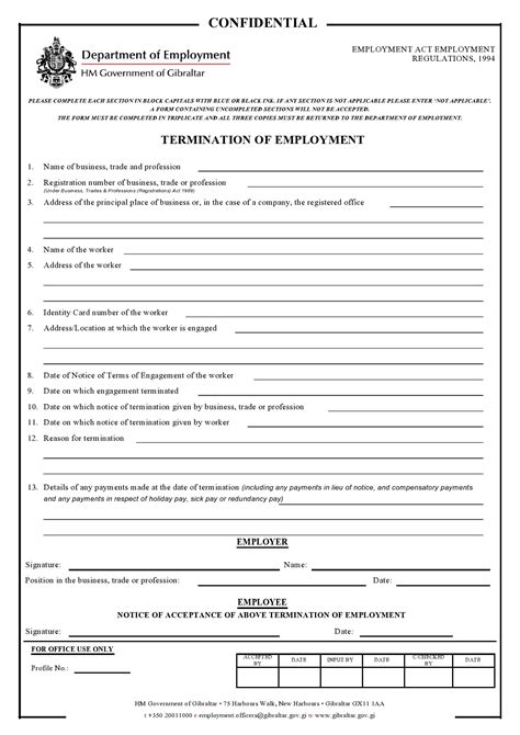 30 Best Employee Termination Forms And Letter Templates