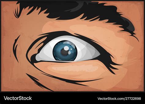 comic books man eyes scared royalty free vector image