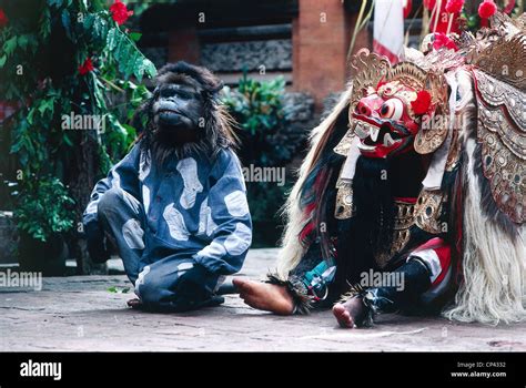 Indonesien Bali Insel Batubulan Dance Barong Affenkönig Hanuman