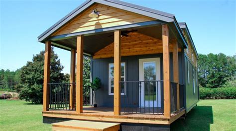 Big Tiny House With Two Bedrooms Downstairs The Sycamore Park Model
