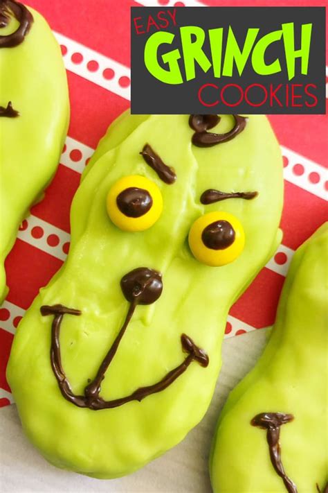 We've actually used them to decorate for a few special occasions, like our. How the Grinch Stole Christmas Nutter Butters Decorated Cookies
